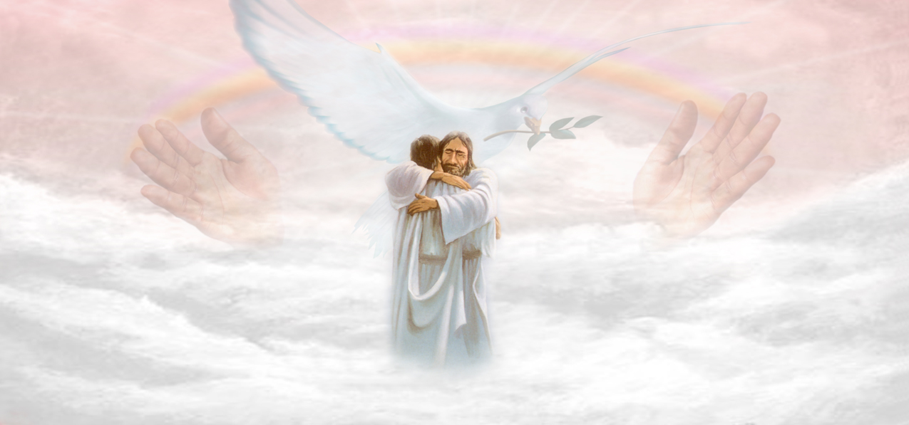 HP-AG-116-PK In God's Arms Clouds Pink